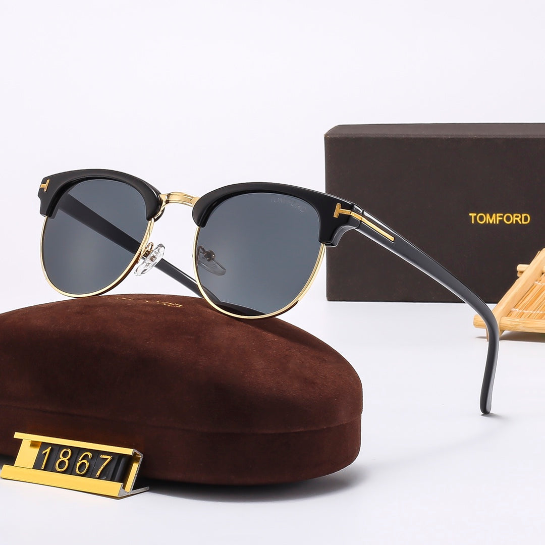 5 Colors Fashion Oval-Shaped Sunglasses—1867