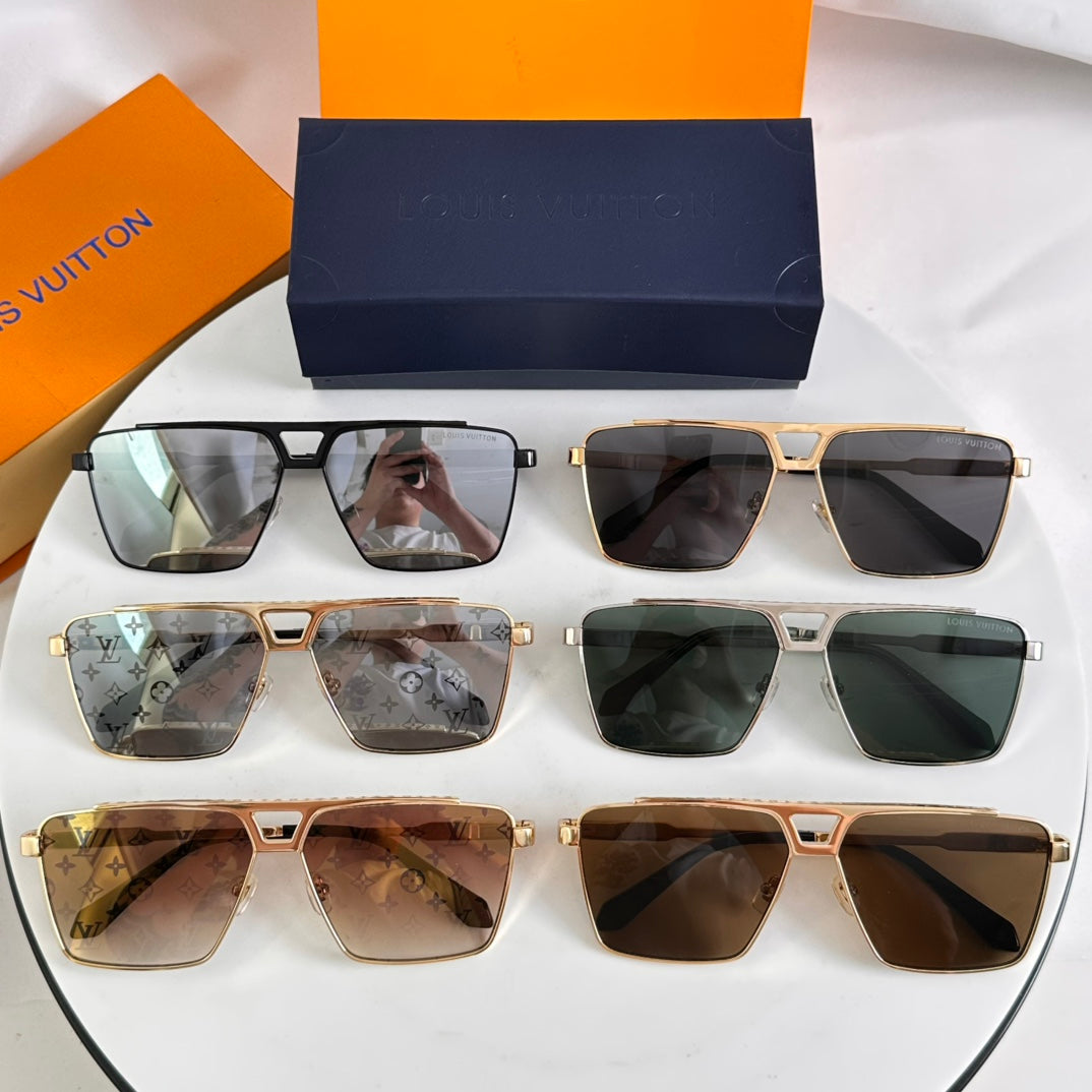 High-quality 6-color stylish square sunglasses