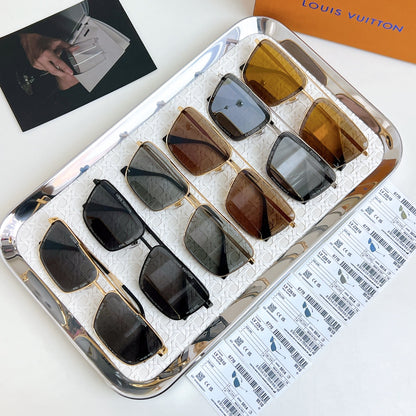 High-quality 6-color stylish square sunglasses