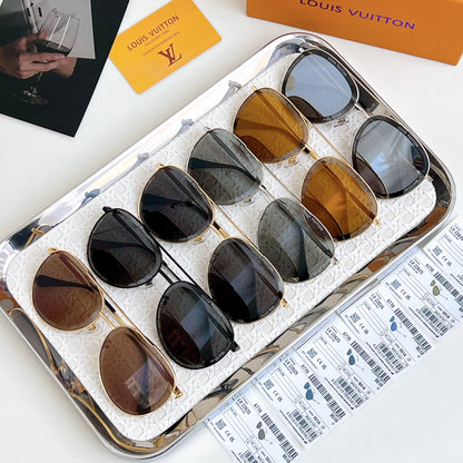 High-quality 6-color stylish round sunglasses
