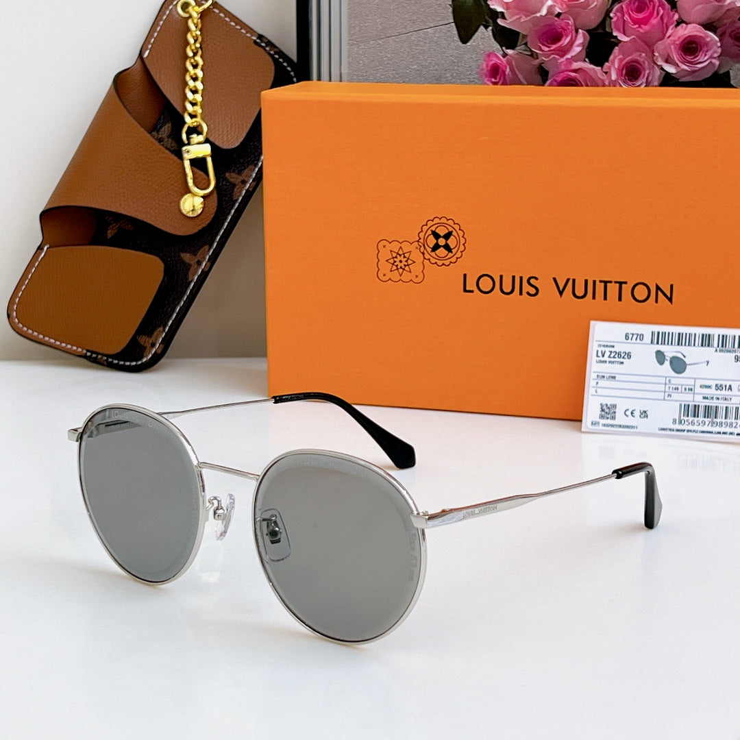 High-quality 6-color stylish round sunglasses