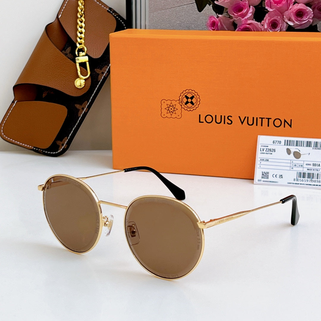High-quality 6-color stylish round sunglasses