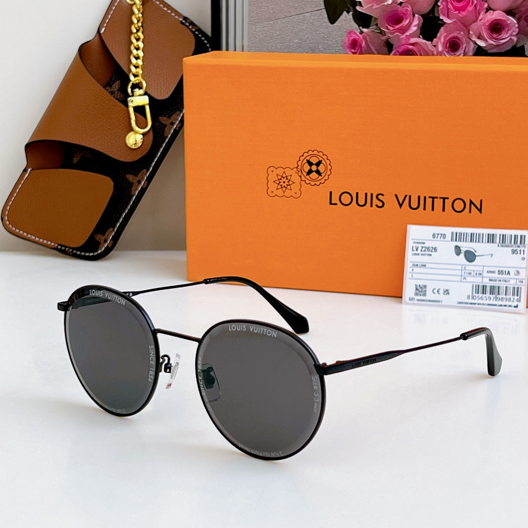 High-quality 6-color stylish round sunglasses