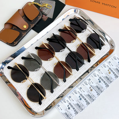 High-quality 6-color stylish round sunglasses