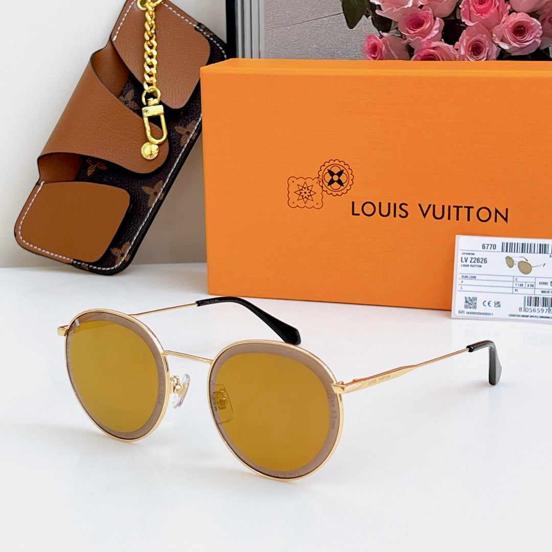 High-quality 6-color stylish round sunglasses