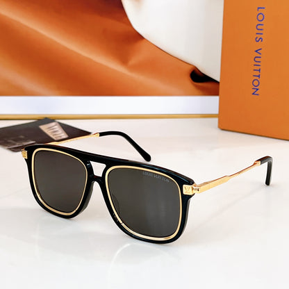 High-quality 6-color stylish square sunglasses