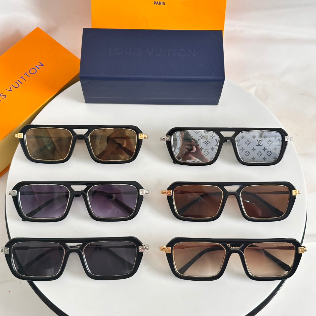 High-quality 6-color stylish square sunglasses