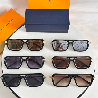 High-quality 6-color stylish square sunglasses