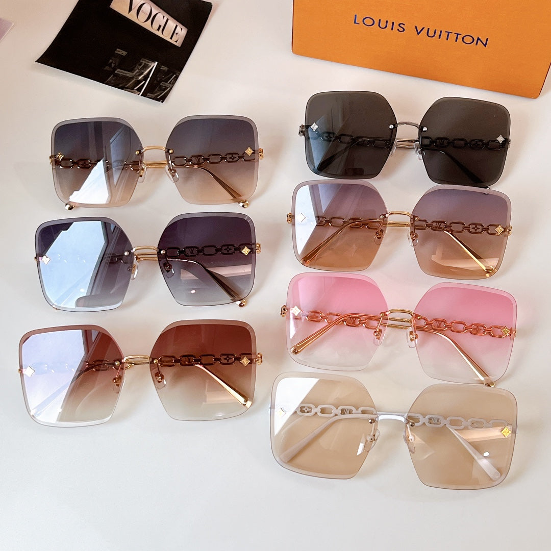 High-quality 7-color stylish square sunglasses