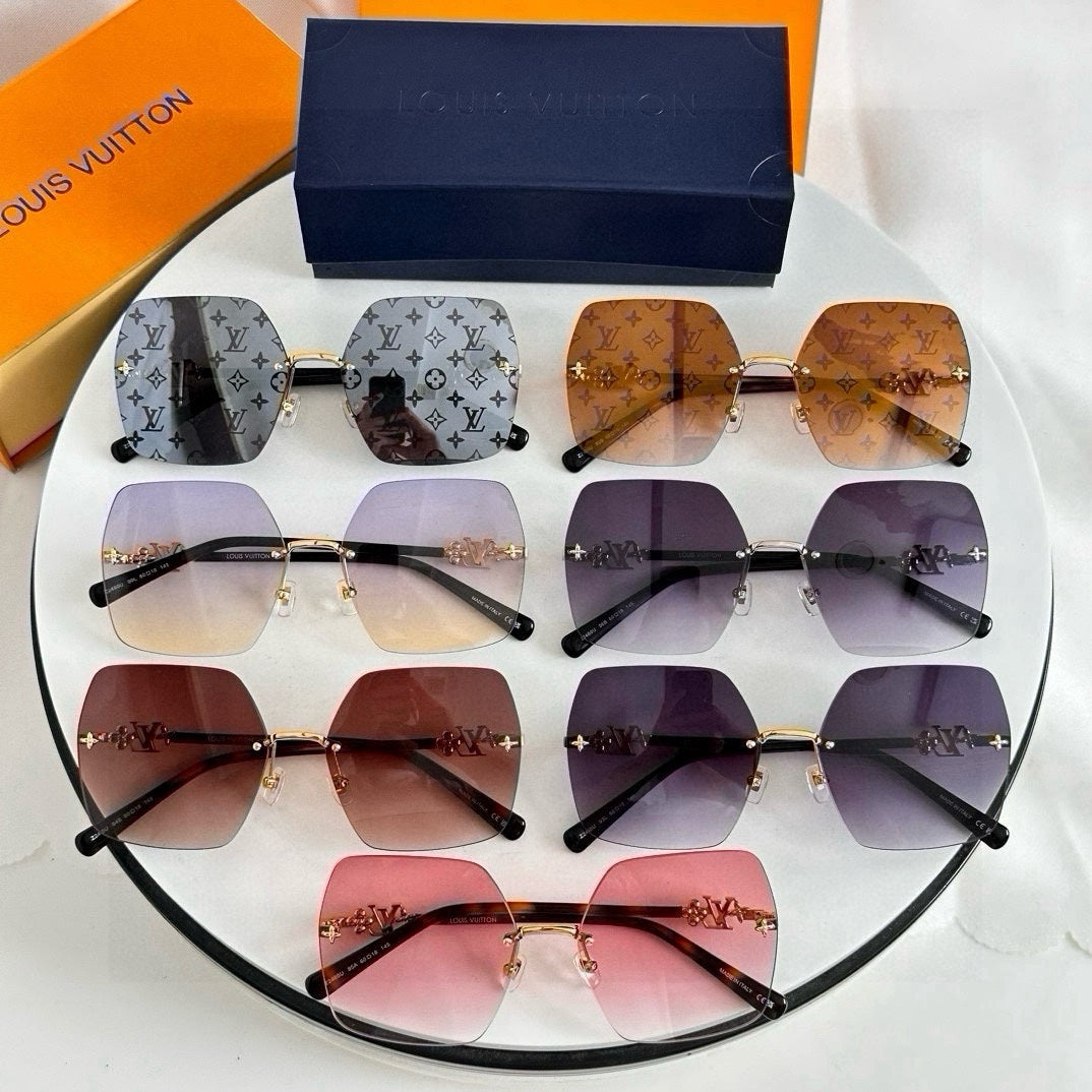 High-quality 7-color stylish square sunglasses
