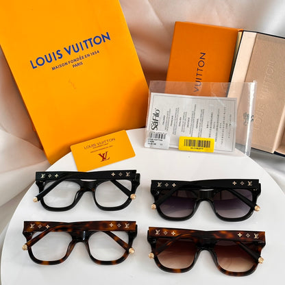 High-quality 4-color stylish square sunglasses