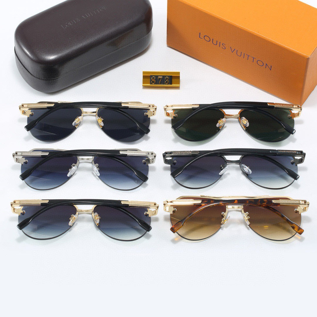 Metal Pilot Multi Color Sunglasses 873