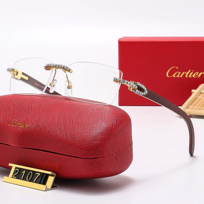 6 Colors Diamond Fashion Frameless Sunglasses 2107