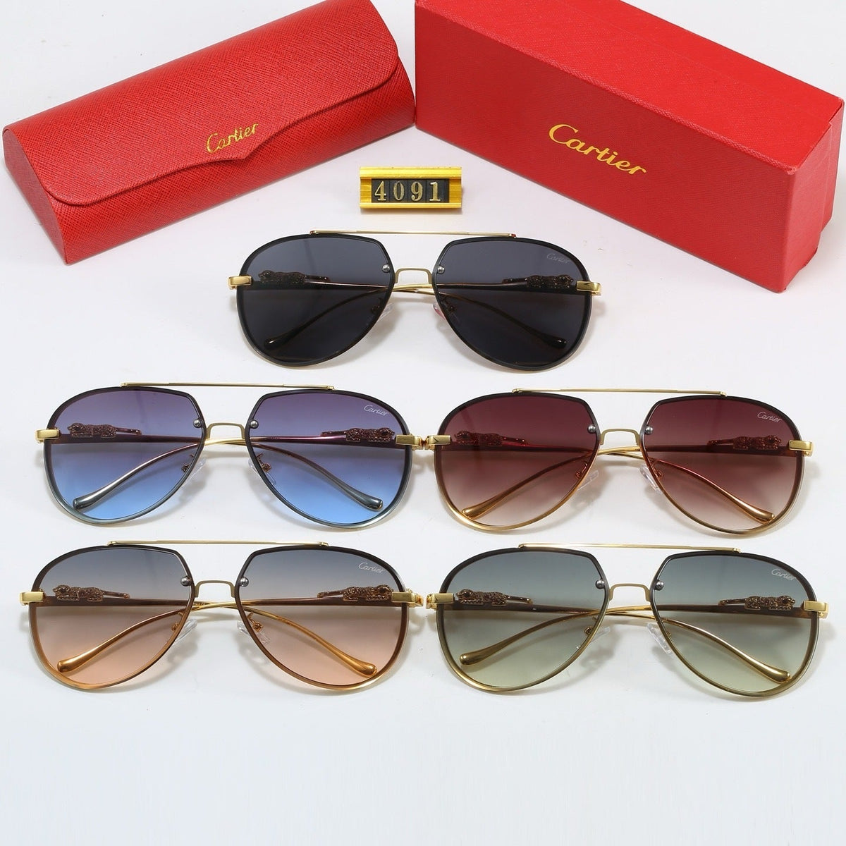 5 Colors Fashion Sunglasses—4091