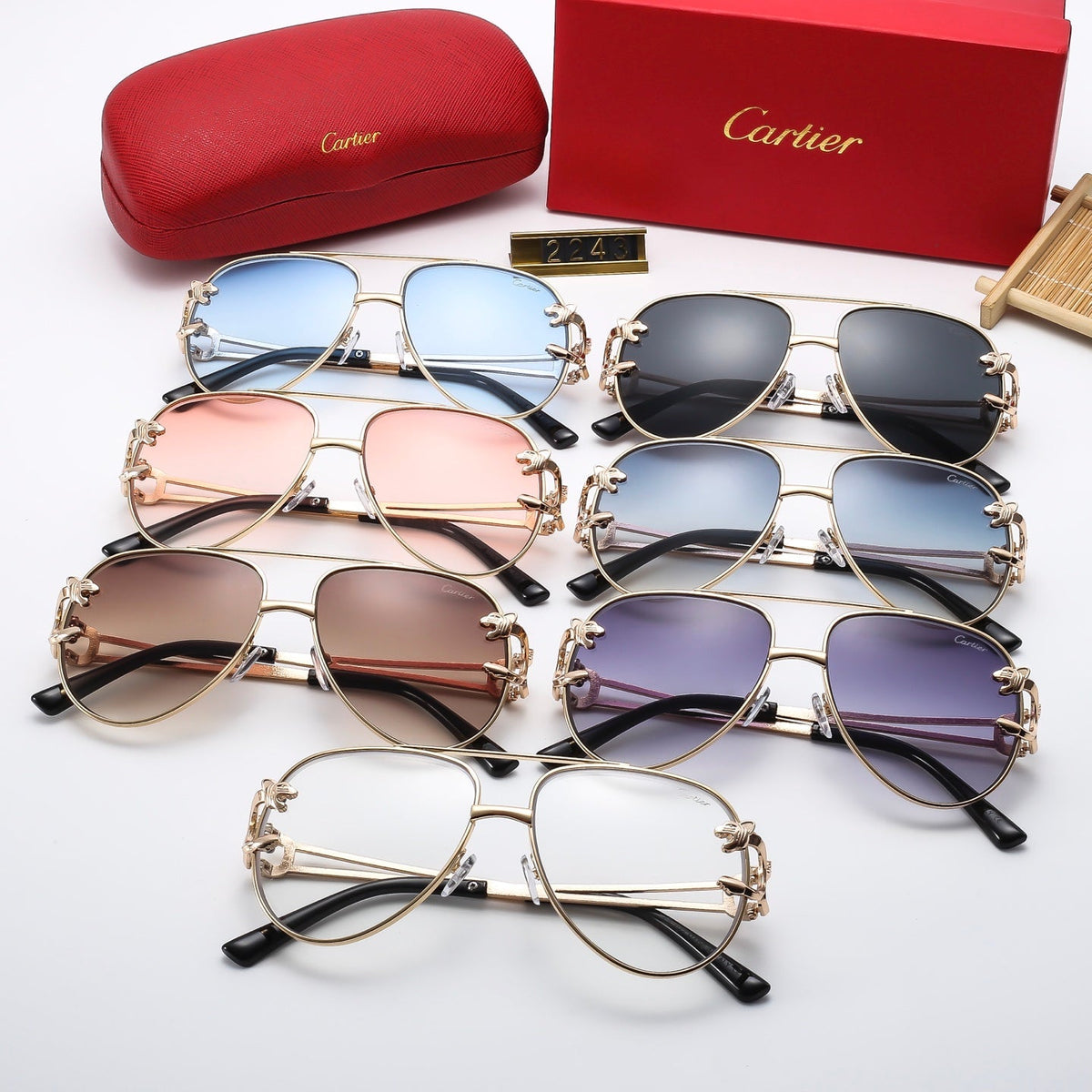 Fashion oval sunglasses 2243