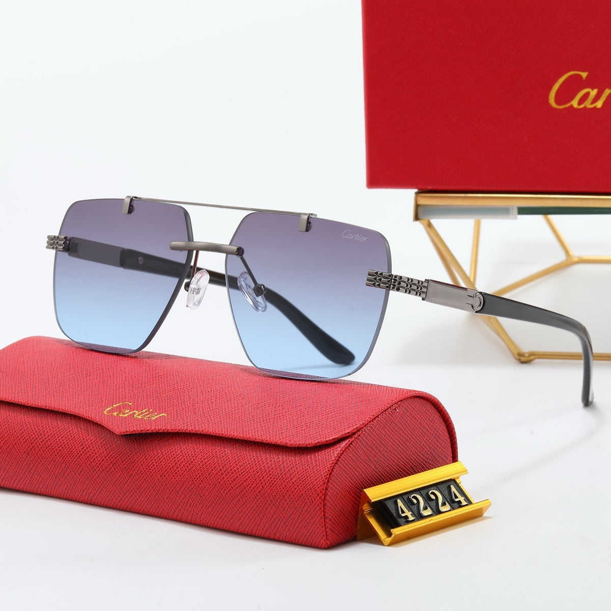 One piece pilot sunglasses 4224