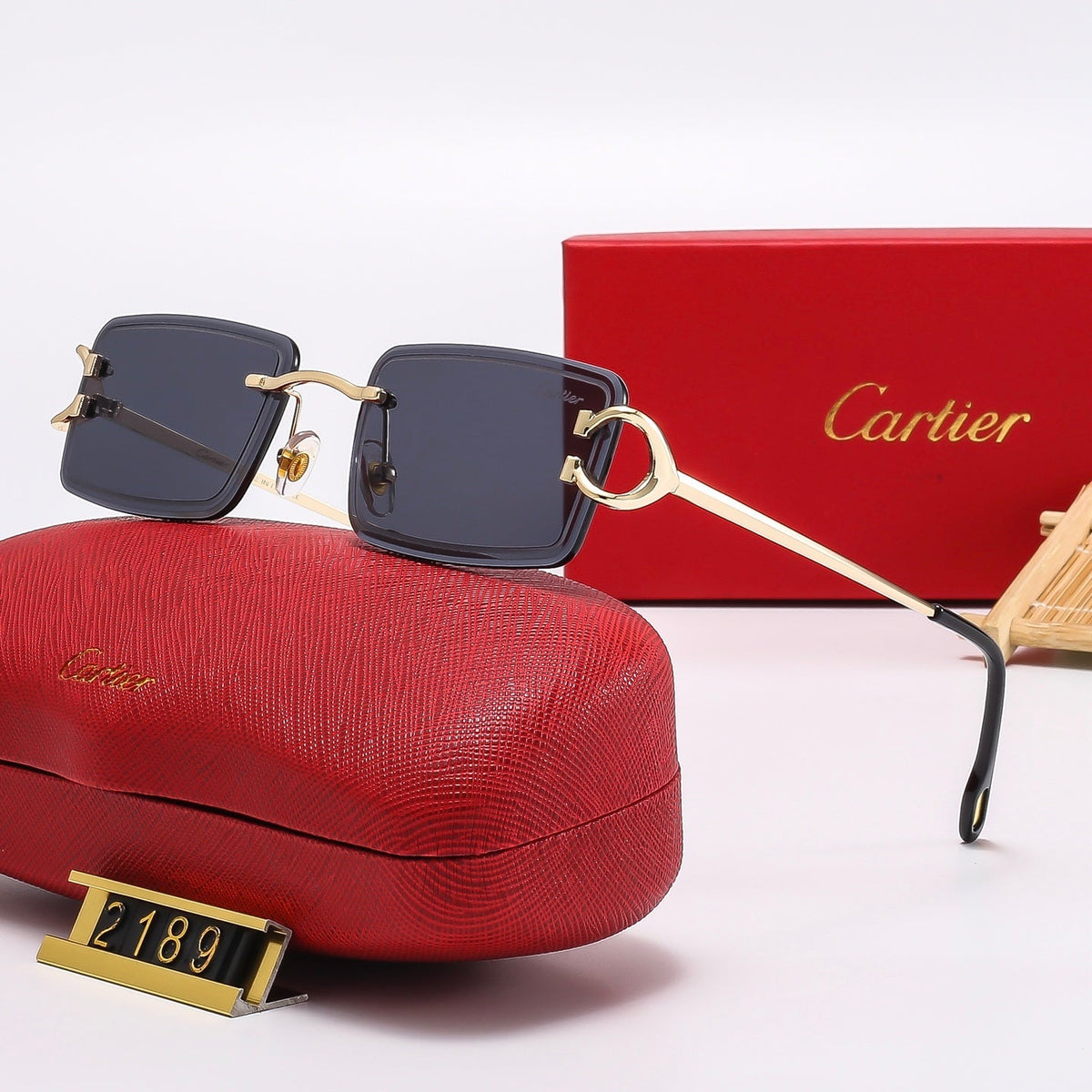 Fashion Square Frameless Sunglasses 2189