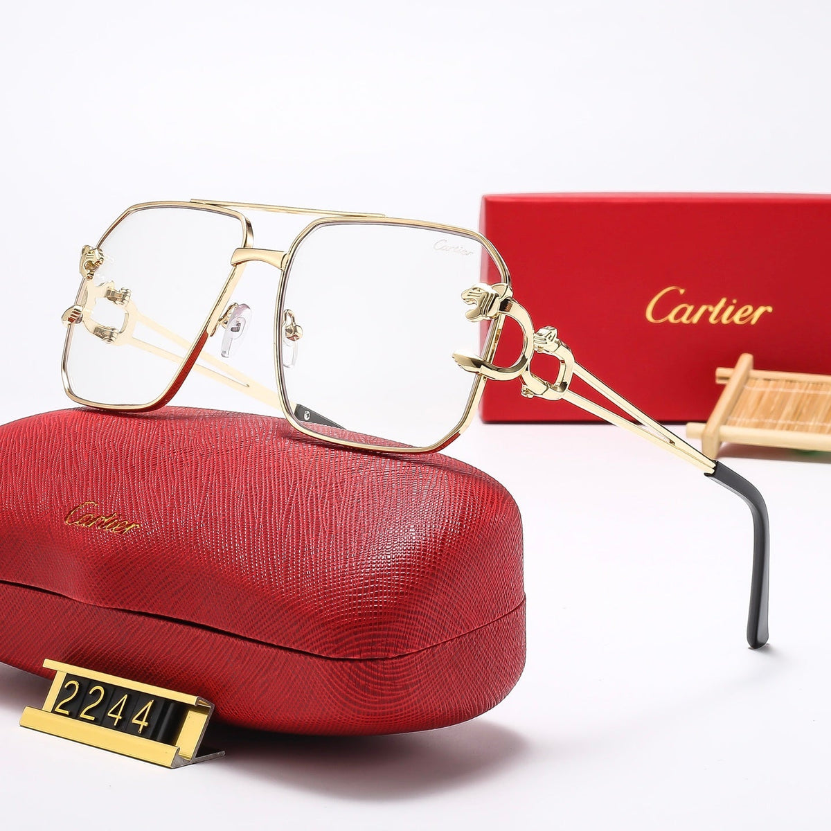 Large frame square sunglasses 2244