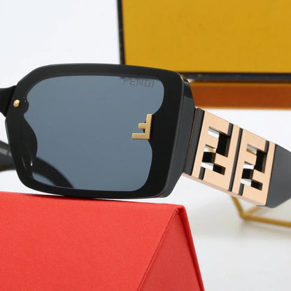 Personalized wide-leg lettered internet celebrity sunglasses