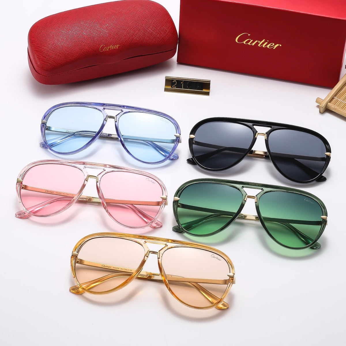 Fashion Jelly Color Sunglasses 2180