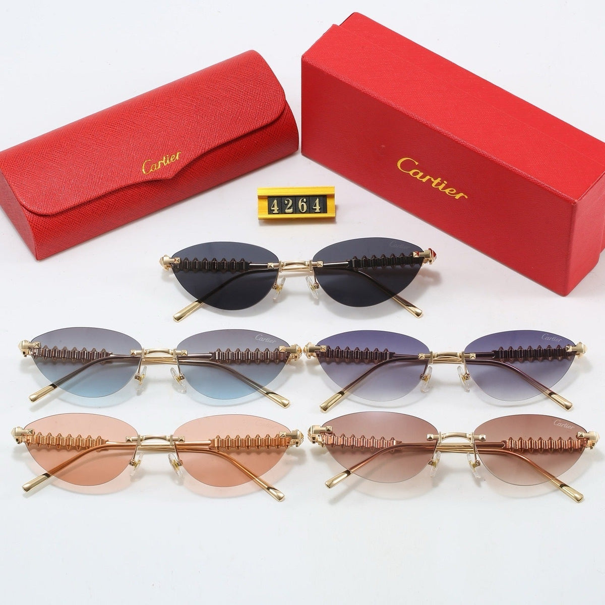 5 Colors Fashion Sunglasses—4264