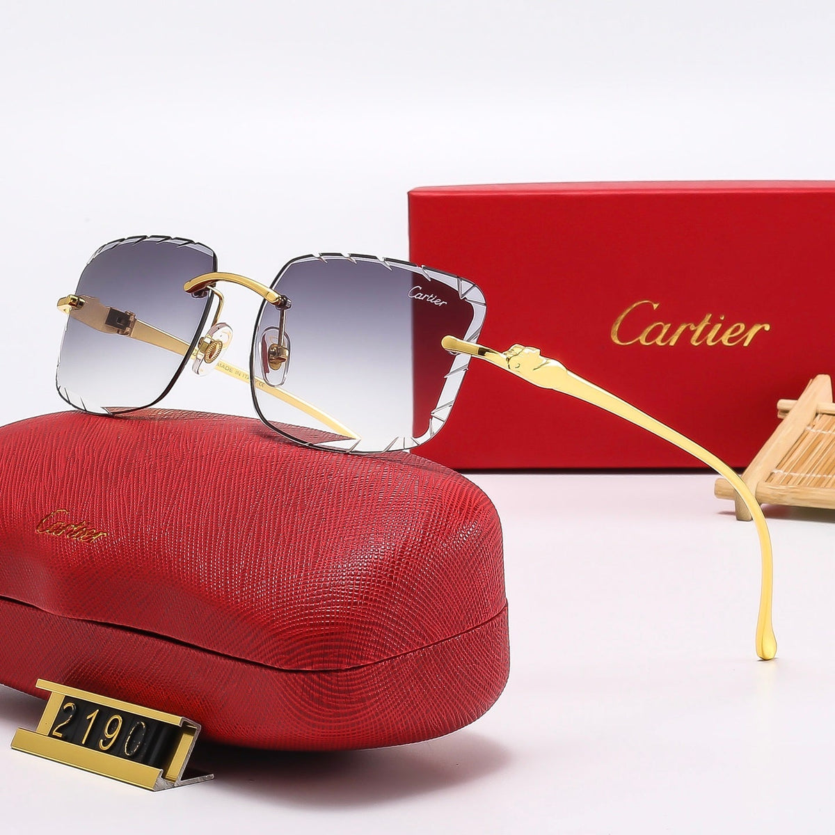 Fashion Square Frameless Sunglasses 2190
