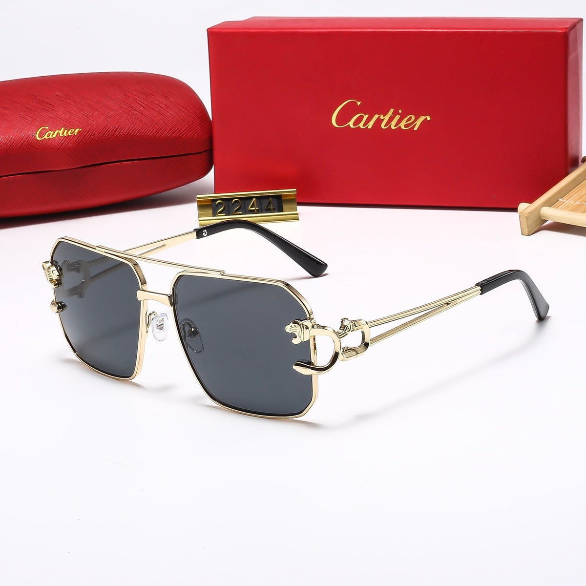 Large frame square sunglasses 2244