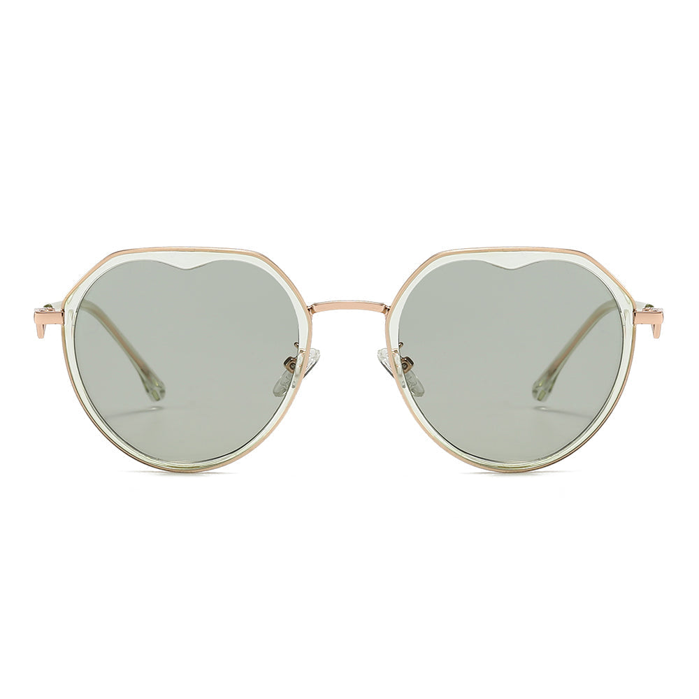 Gradient Lens  Round Sunglasses