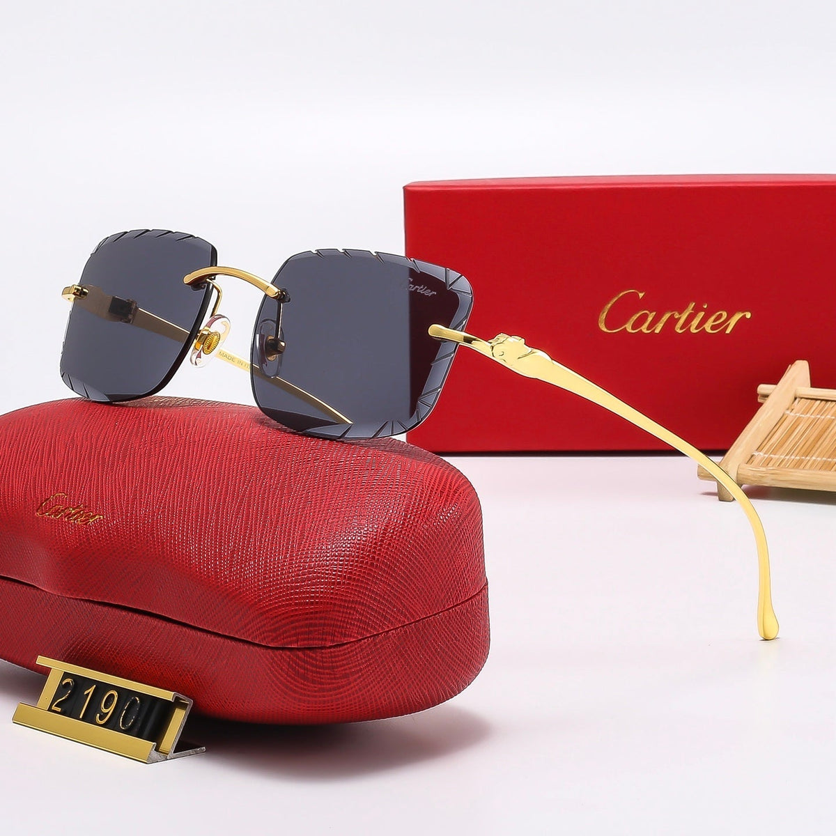 Fashion Square  Frameless Sunglasses 2190