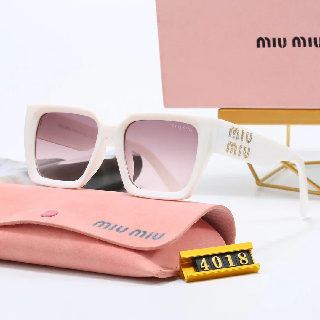 square frame universal sunglasses 4018