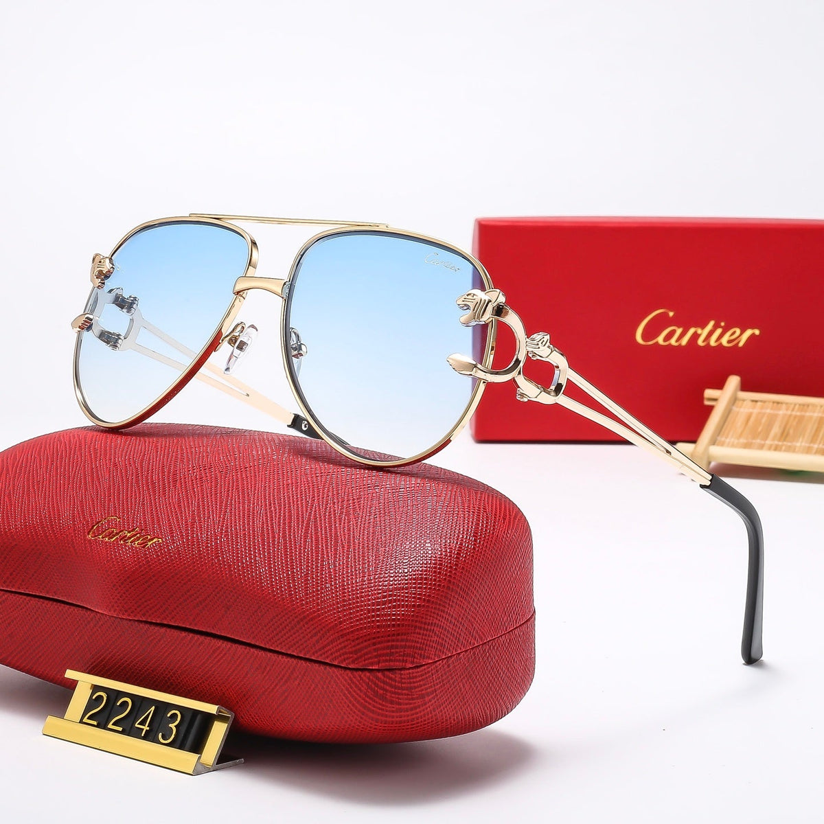Fashion oval sunglasses 2243
