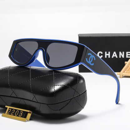 Matching color personality cat-eye sunglasses 2203
