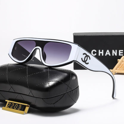Matching color personality cat-eye sunglasses 2203