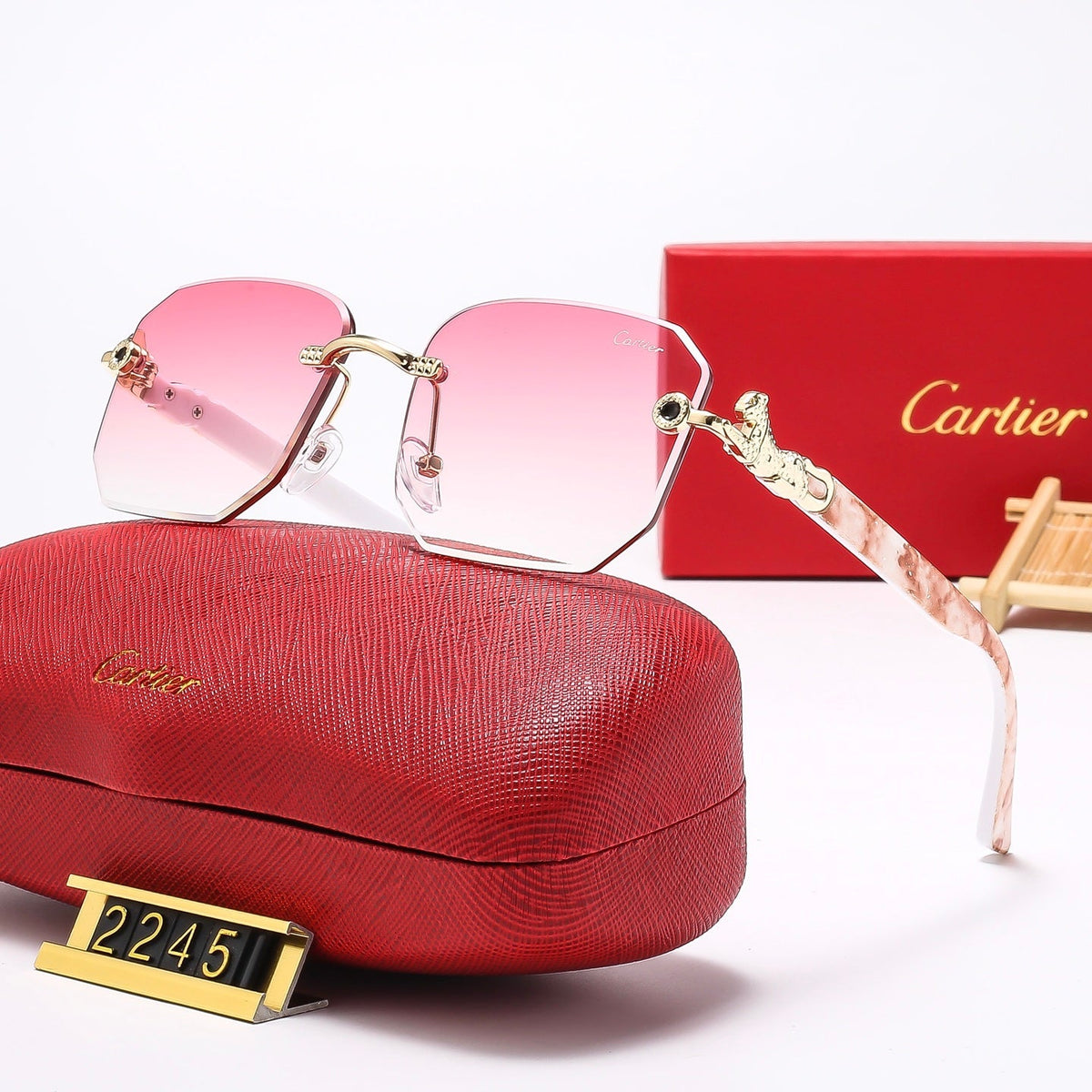 7 Colors Fashion  frameless square Sunglasses  2245