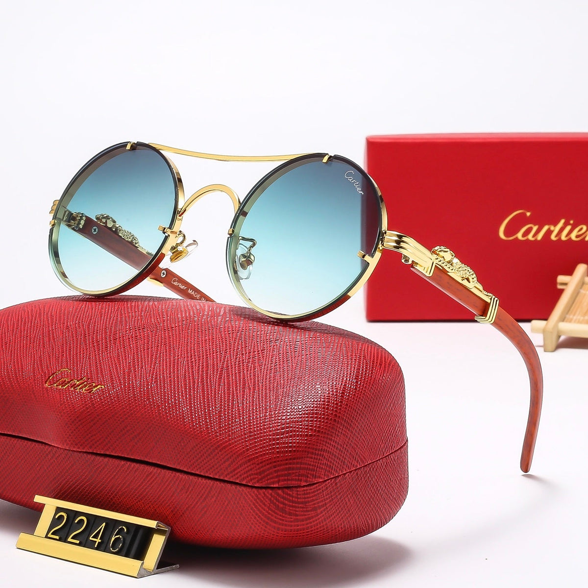 unique design round sunglasses 2246
