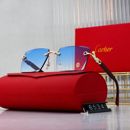 Wooden Leg Square 6 Colors Fashion Sunglasses 6534