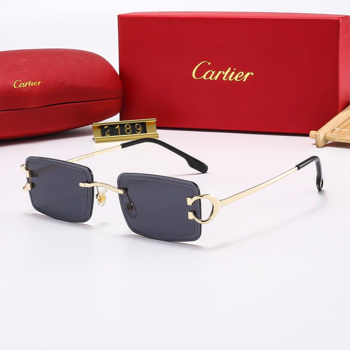Fashion Square  Frameless Sunglasses 2189