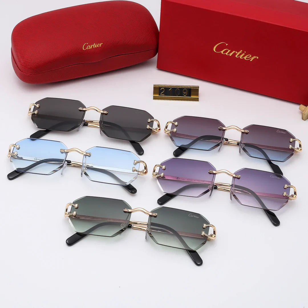 5 Colors Fashion Frameless Sunglasses2109