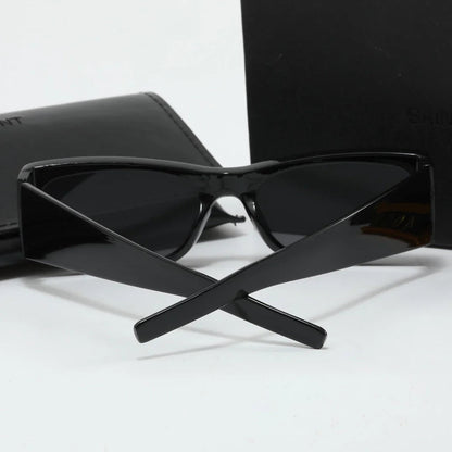 Personalized cat-eye wide-leg sunglasses