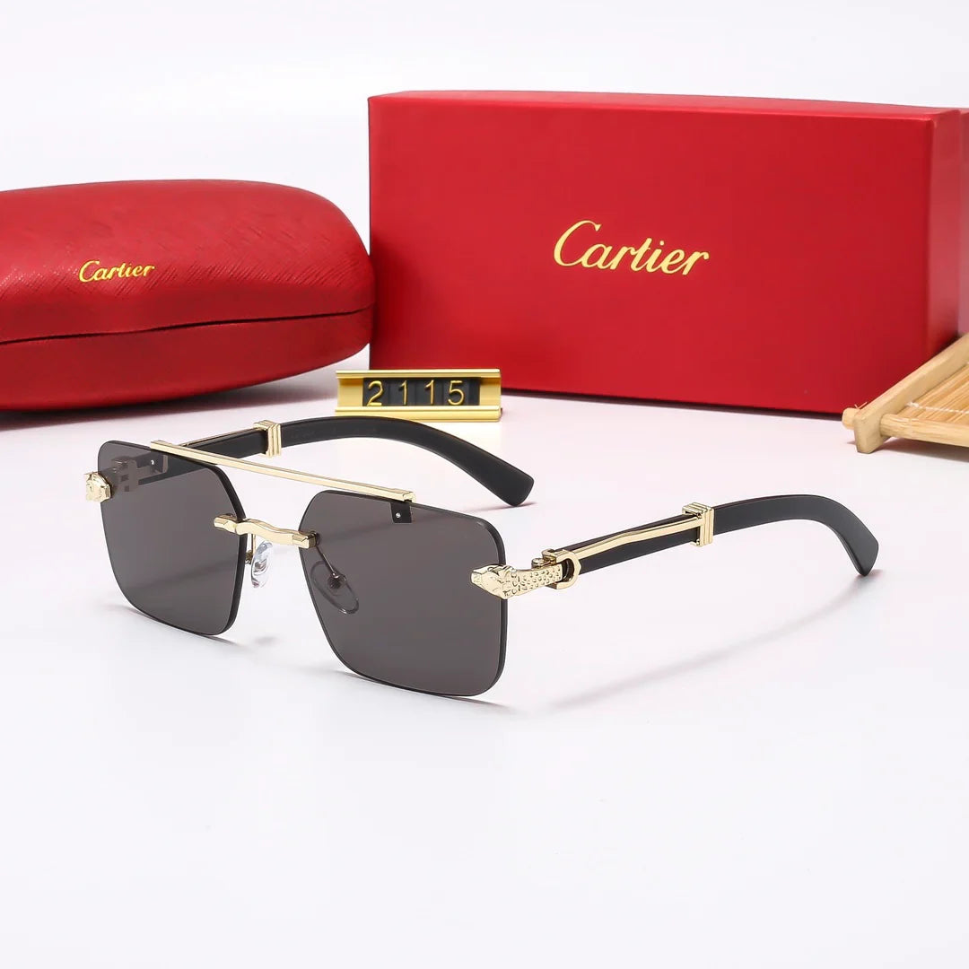 Frameless leopard sunglasses 2115