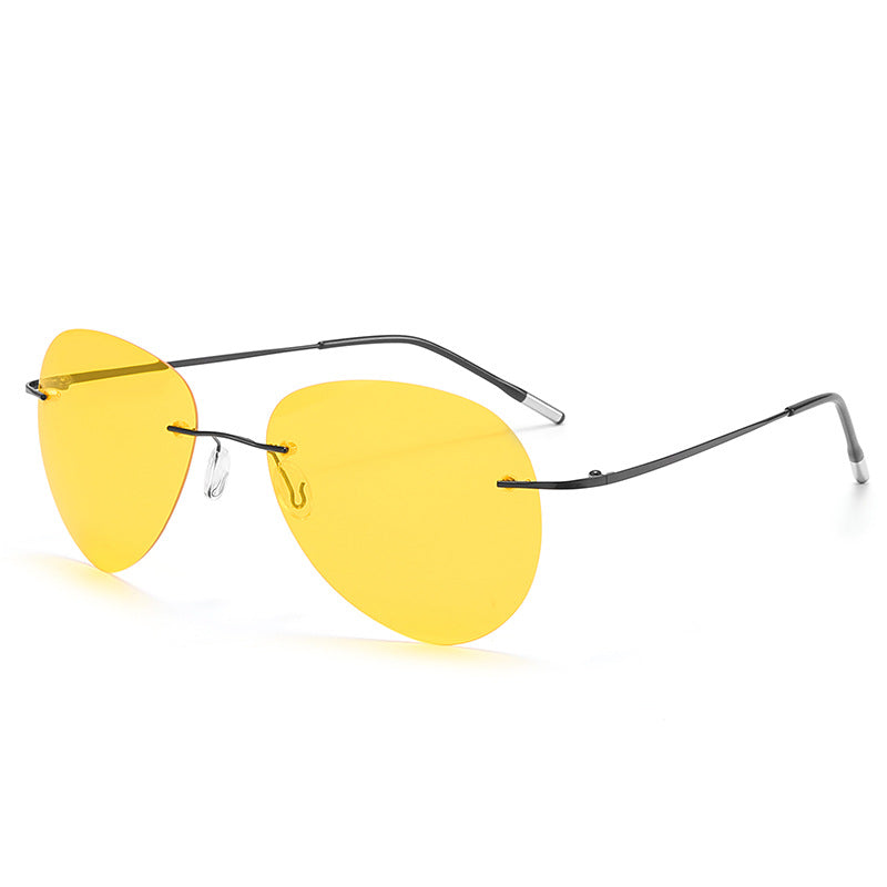 Glasses Rimless Driving Driving Men's Sunglasses