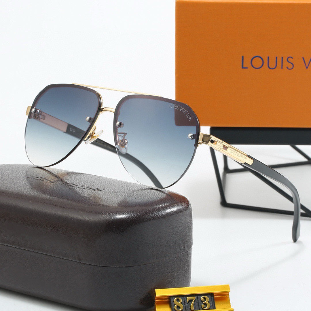 Metal Pilot Multi Color Sunglasses 873