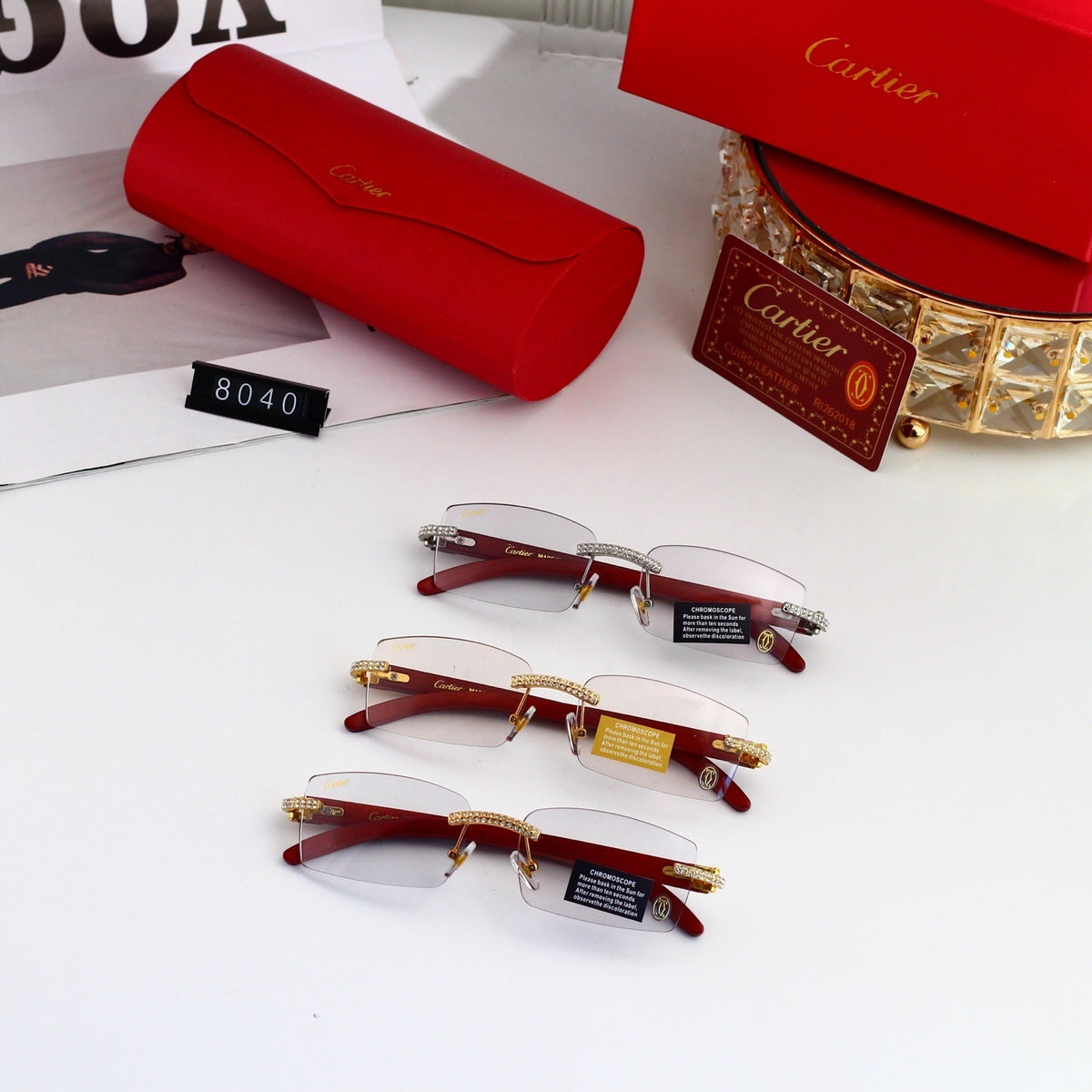 3 Colors Fashion Sunglasses—8040