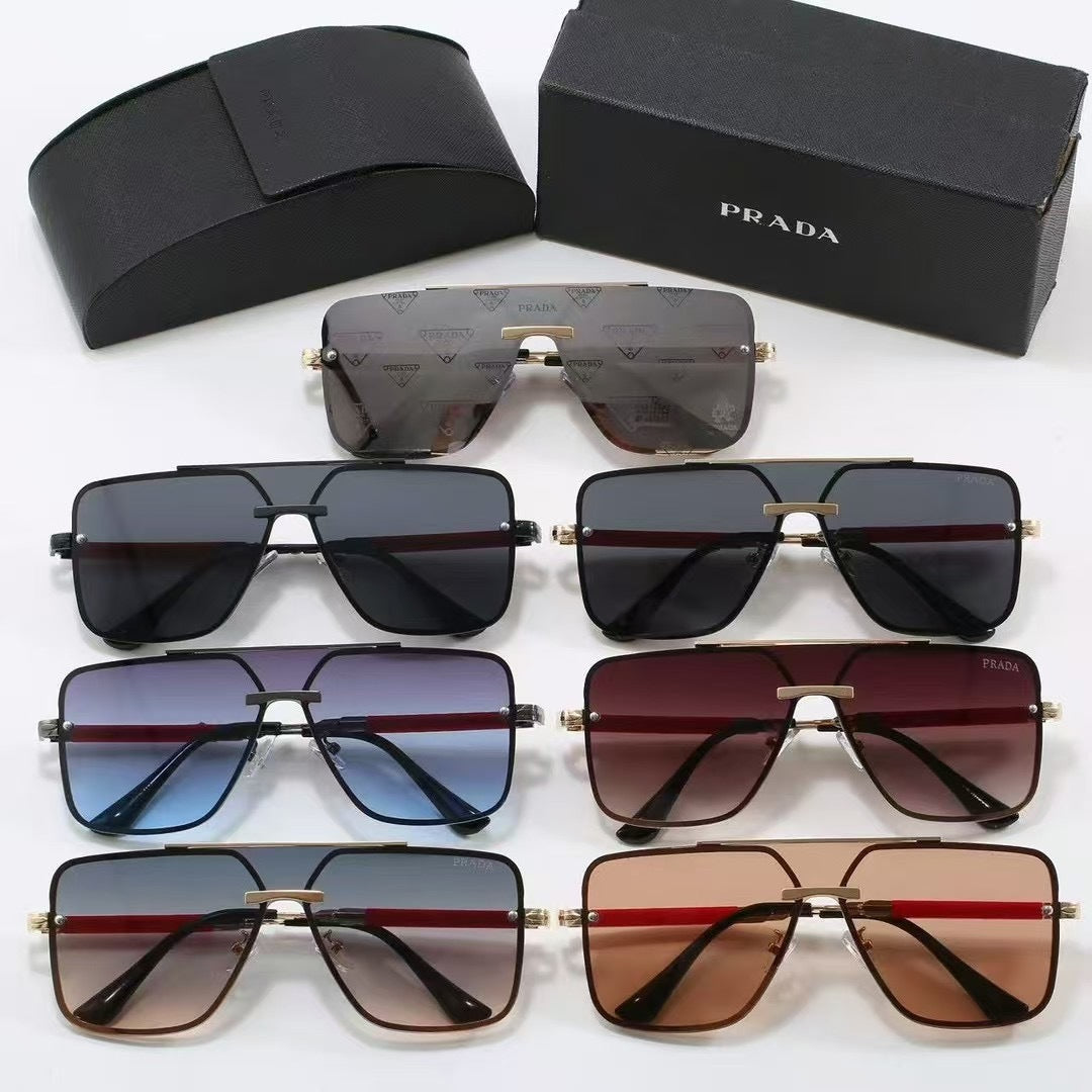 One-piece 7 Colors Fashion mental Sunglasses