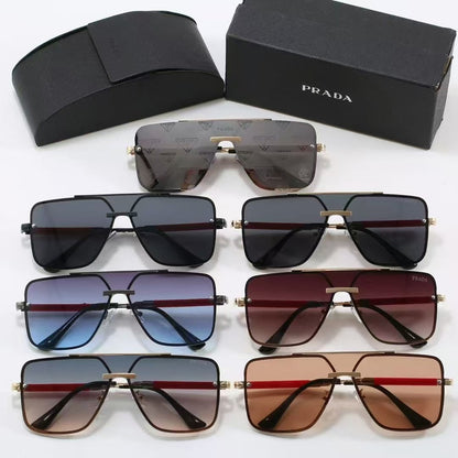One-piece 7 Colors Fashion mental Sunglasses