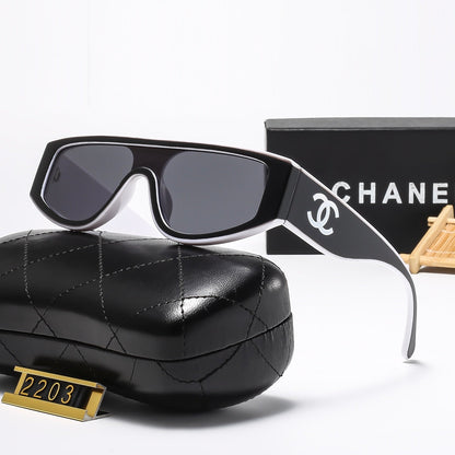 Matching color personality cat-eye sunglasses 2203