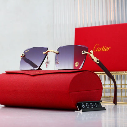 Wooden Leg Square 6 Colors Fashion Sunglasses 6534