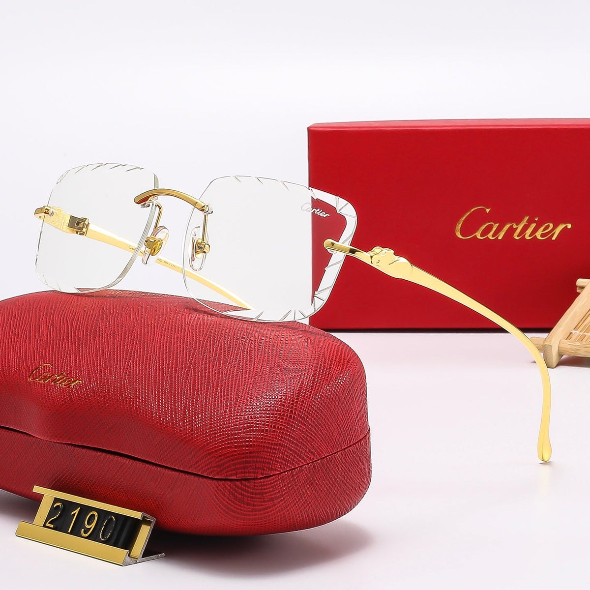 Fashion Square  Frameless Sunglasses 2190