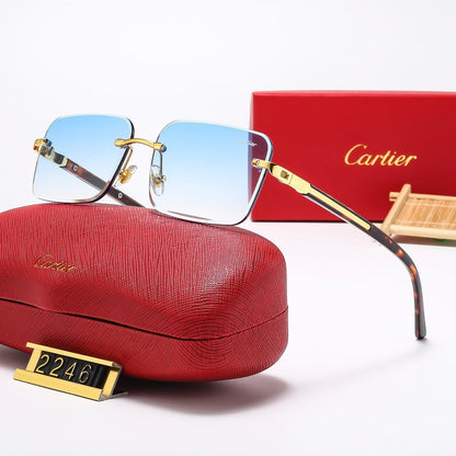 Fashion frameless square sunglasses 2247