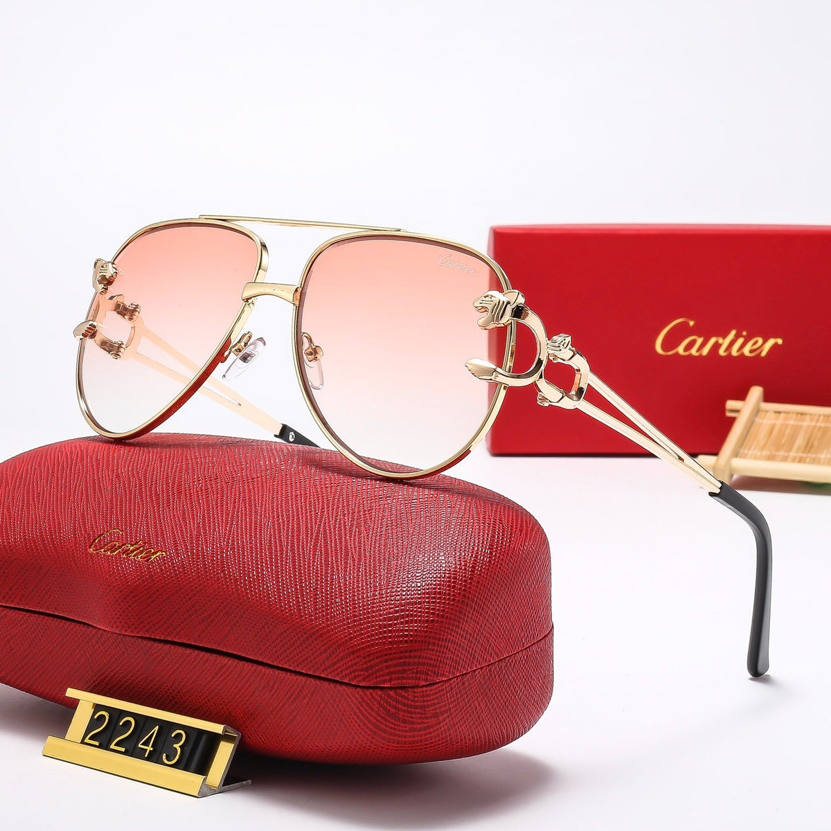 Fashion oval sunglasses 2243